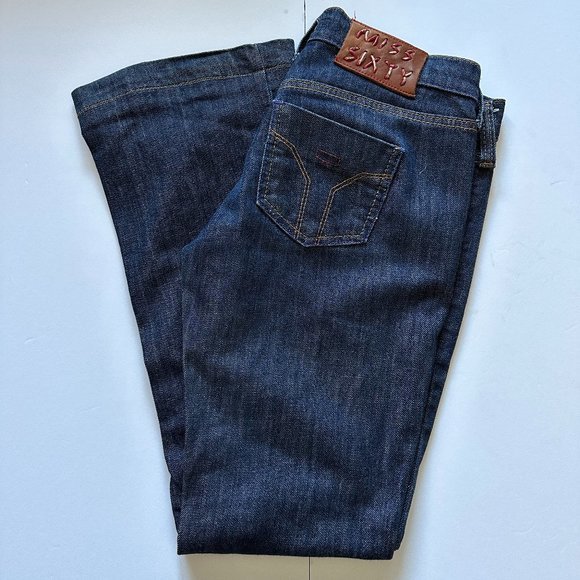 Miss Sixty Y2K RARE 90s 70s 2000s Extra Love Flare‎ Jeans Made In Italy Size 28. - Picture 2 of 8